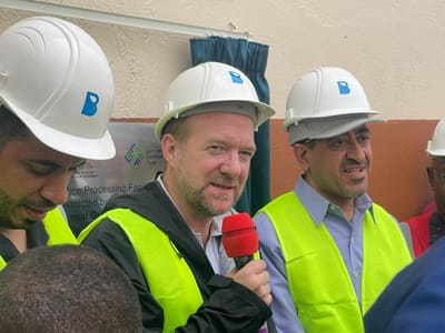 Islamic Development Bank representatives at the ITOJO plant handover