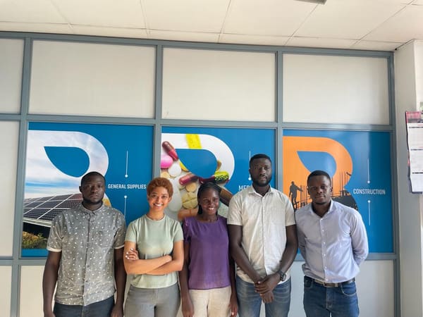 The Bellevue team at the Kampala office